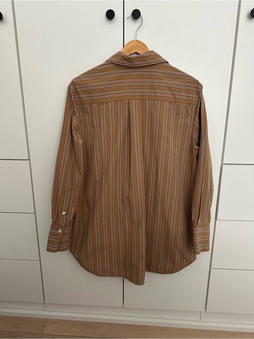 Toteme Brown Striped Button-Down Shirt - Picture 4 of 6